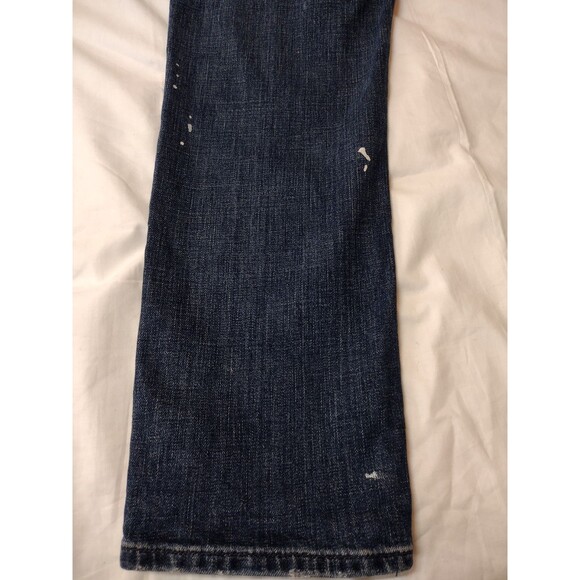 Vintage Gap 1969 Real Straight Distressed Ripped Blue Jeans 100% Cotton 32T - Picture 11 of 16